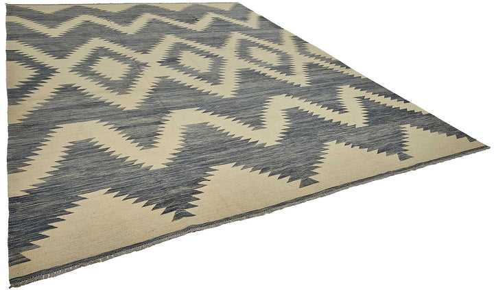 10x14 Contemporary Wool Kilim Rug - 51702