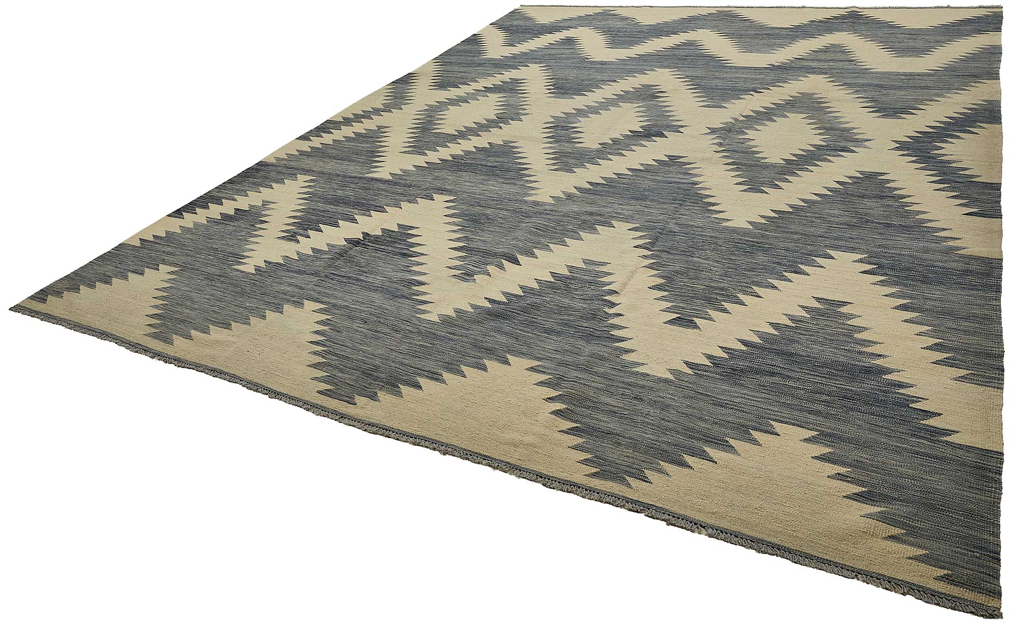 10x14 Contemporary Wool Kilim Rug - 51702
