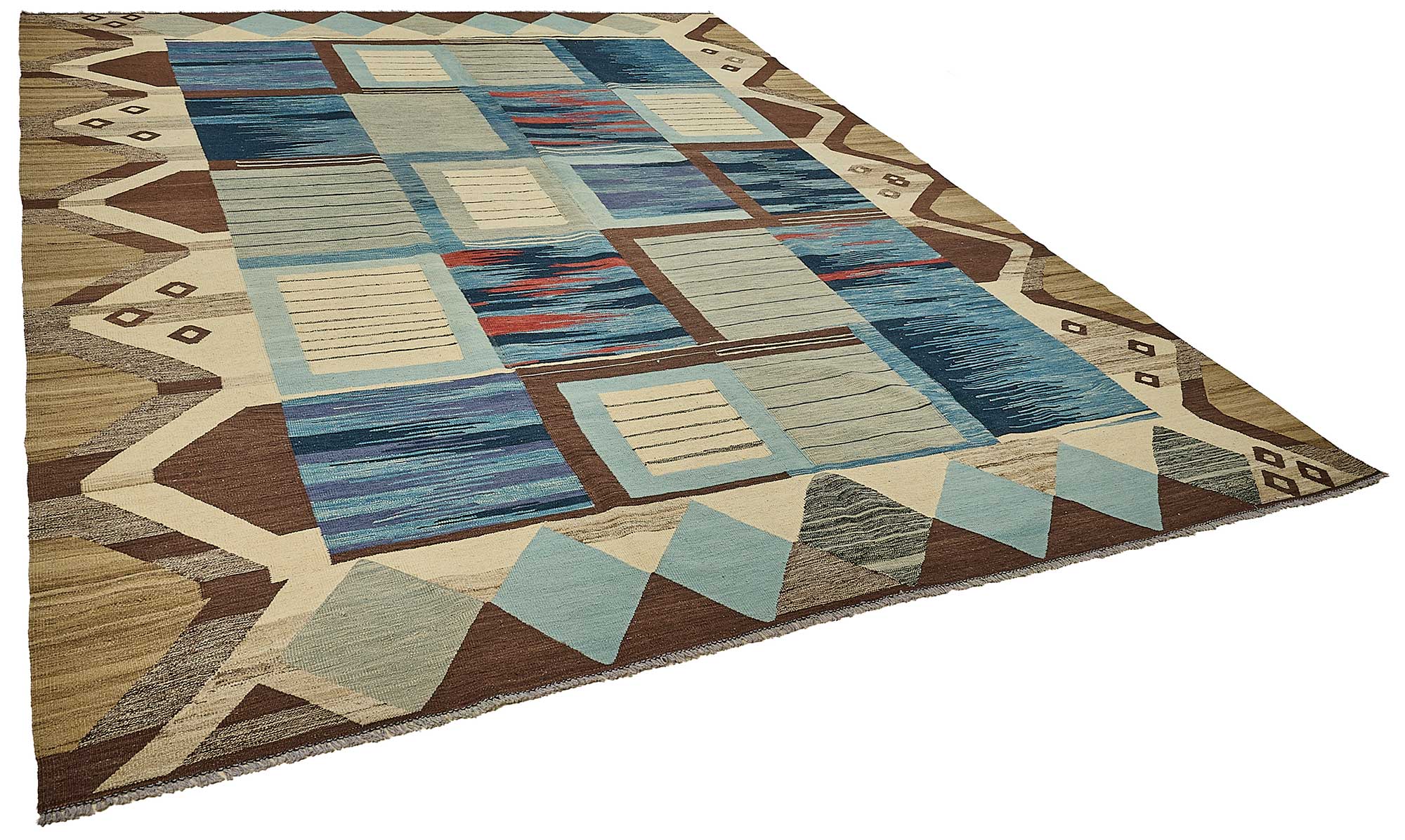 10x13 Contemporary Wool Kilim Rug - 51706
