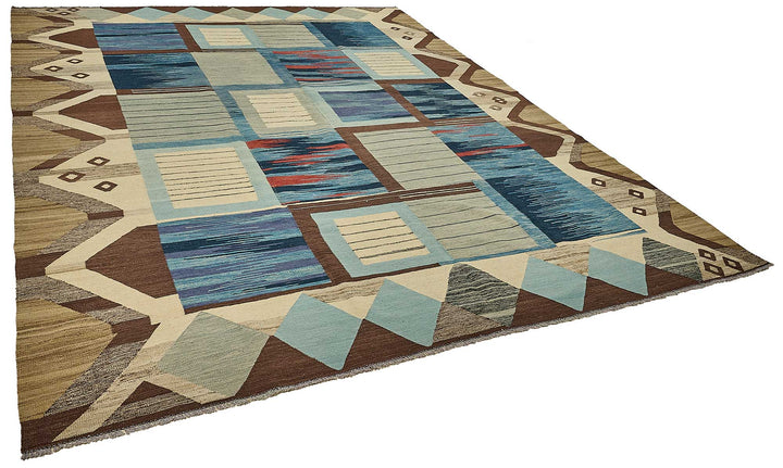 10x13 Contemporary Wool Kilim Rug - 51706