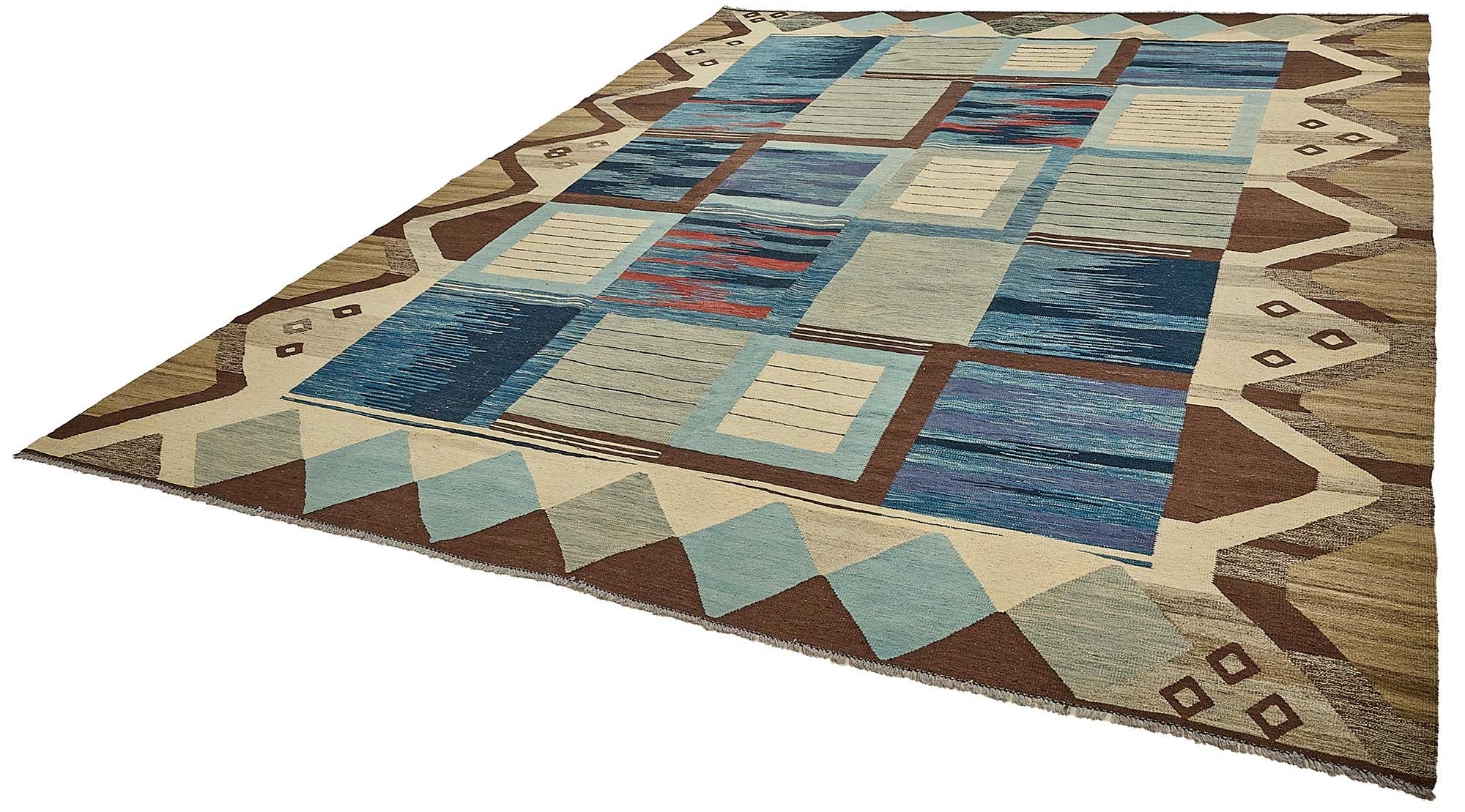 10x13 Contemporary Wool Kilim Rug - 51706