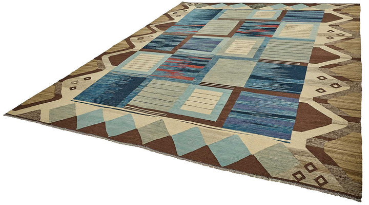 10x13 Contemporary Wool Kilim Rug - 51706