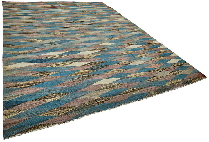 10x14 Contemporary Wool Kilim Rug - 51707