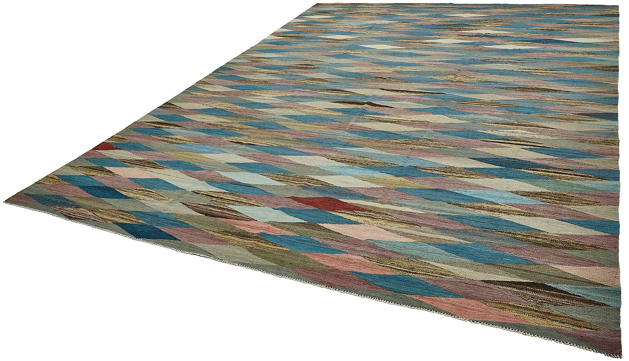 10x14 Contemporary Wool Kilim Rug - 51707