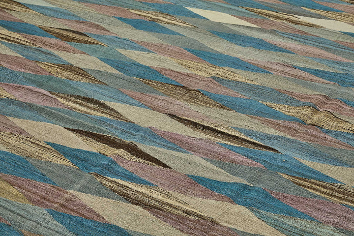 10x14 Contemporary Wool Kilim Rug - 51707