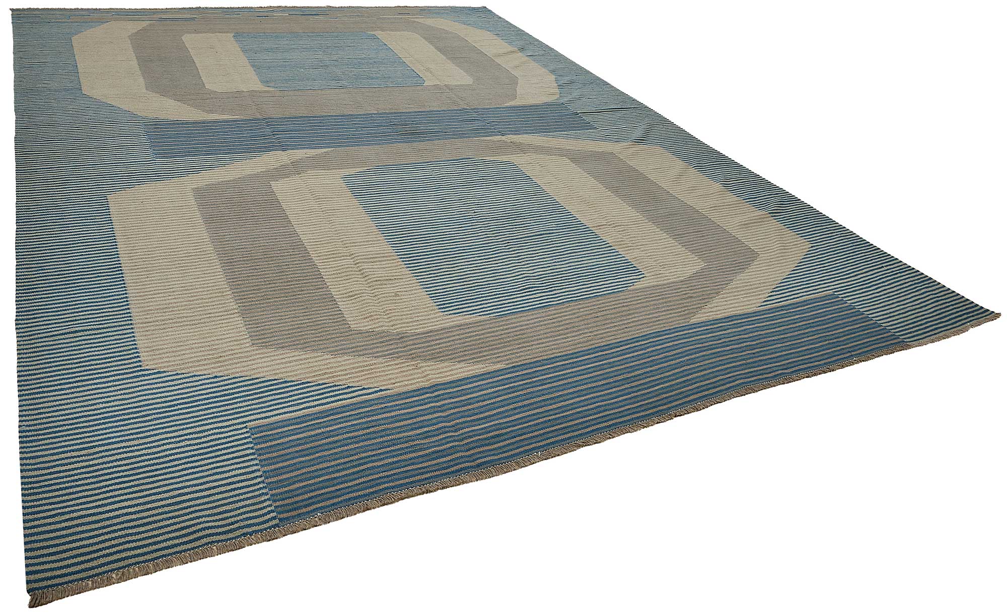 10x14 Contemporary Wool Kilim Rug - 51708