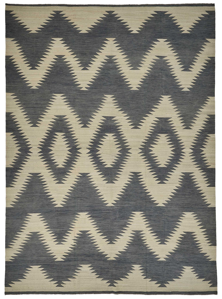 10x14 Contemporary Wool Kilim Rug - 51709