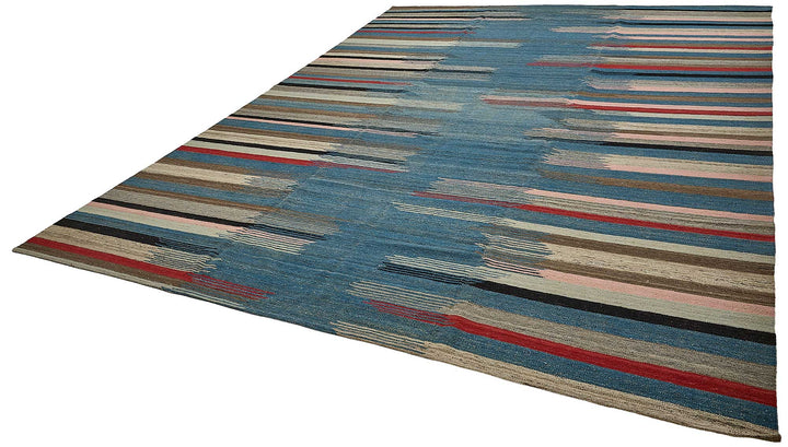10x14 Contemporary Wool Kilim Rug - 51710