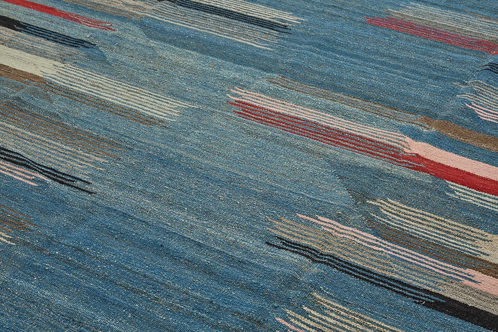 10x14 Contemporary Wool Kilim Rug - 51710