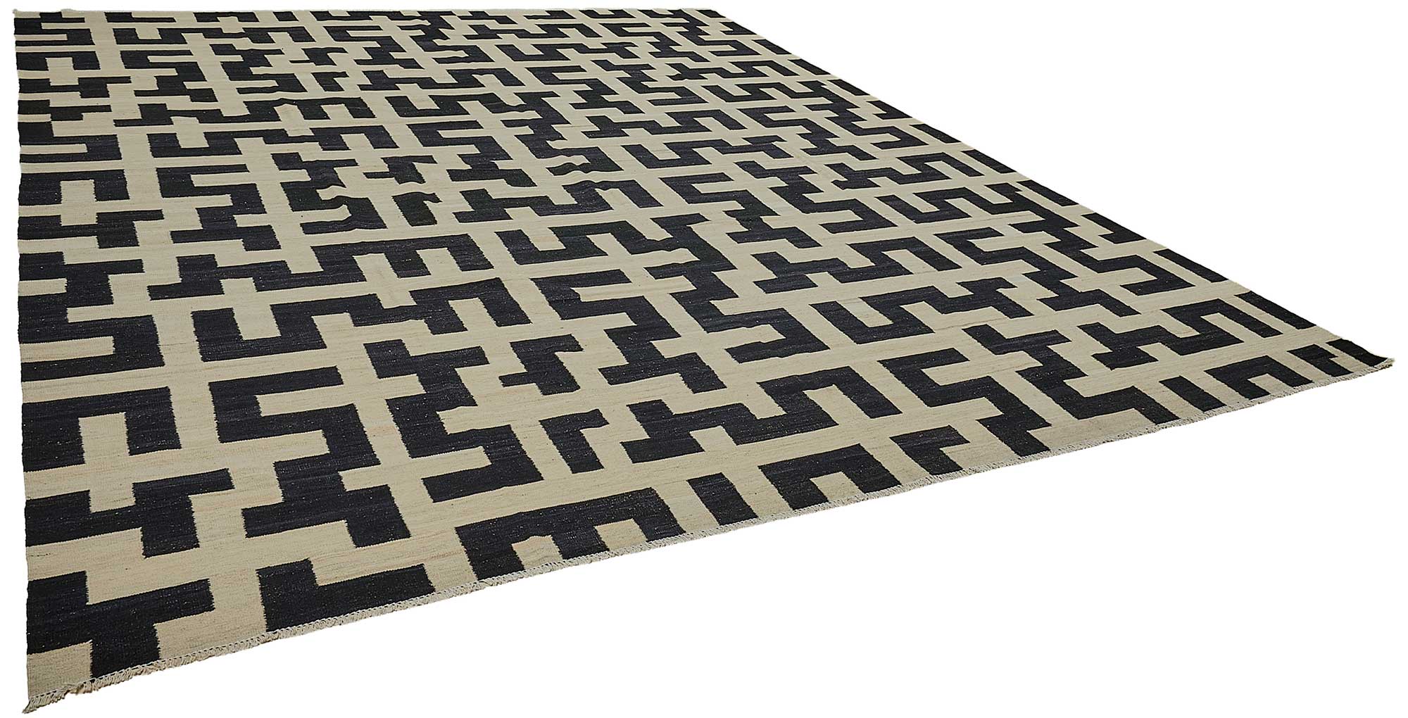 12x15 Contemporary Wool Kilim Rug - 51712