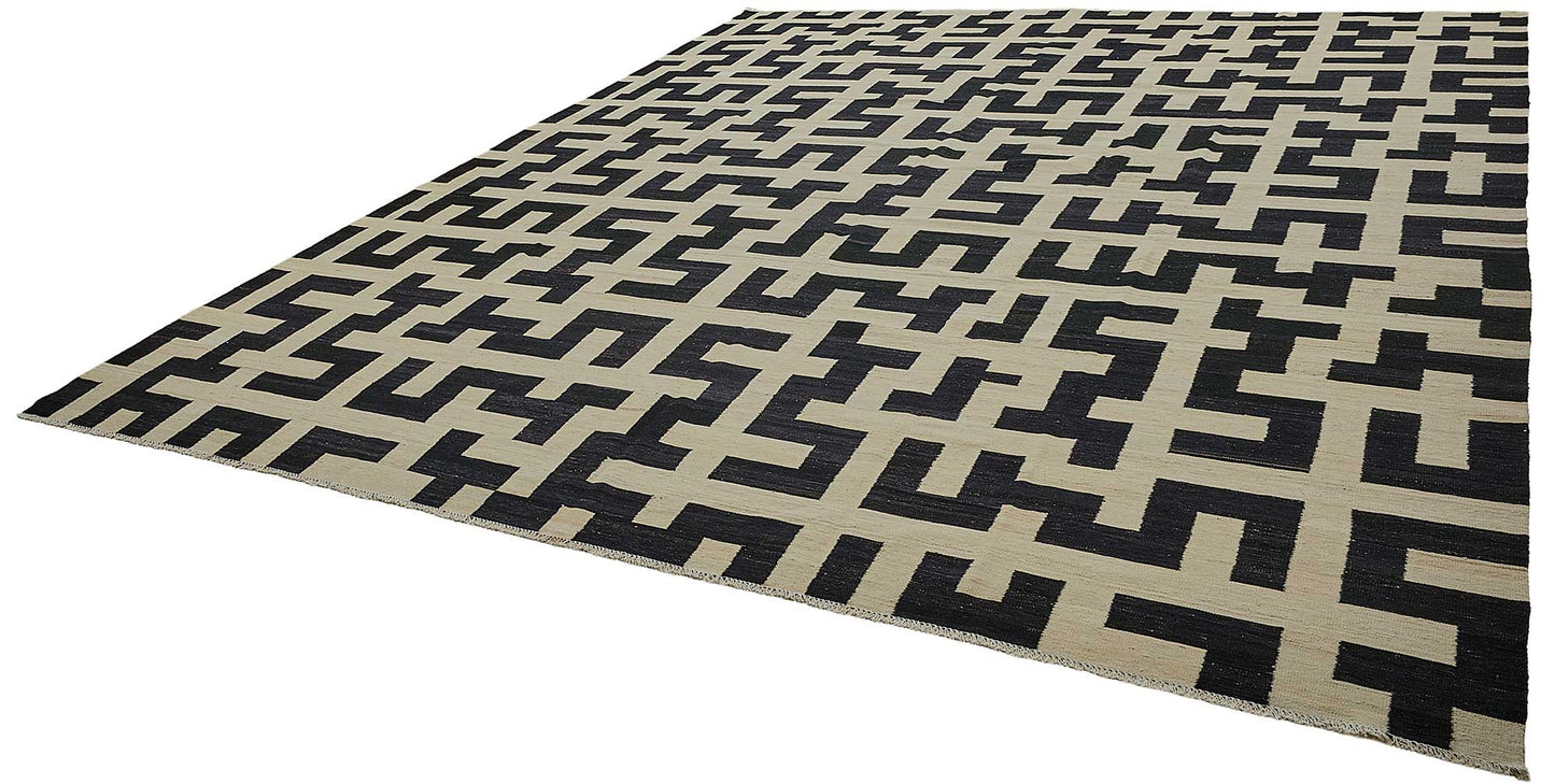 12x15 Contemporary Wool Kilim Rug - 51712