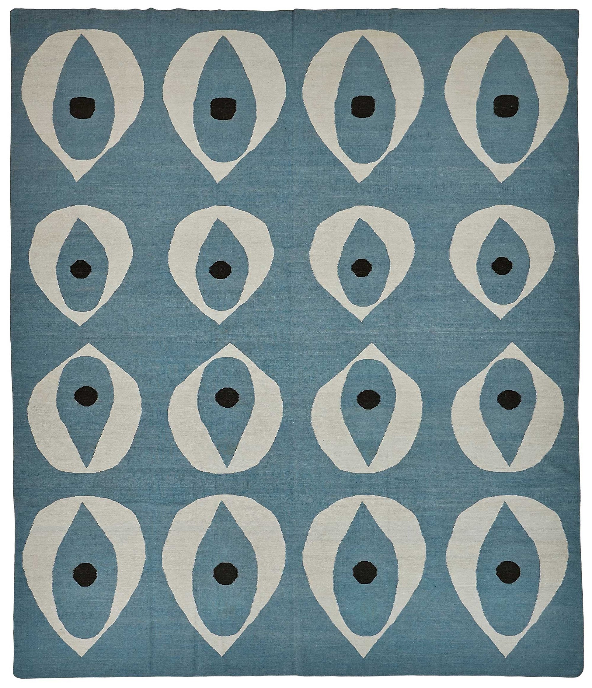 12x15 Contemporary Wool Kilim Rug - 51713