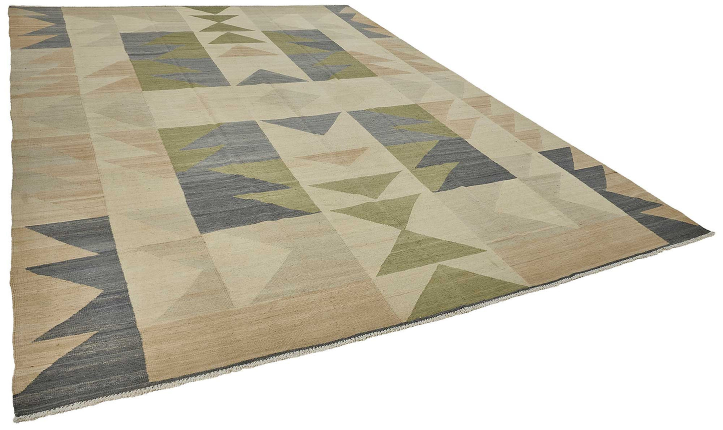 10x13 Contemporary Wool Kilim Rug - 51715