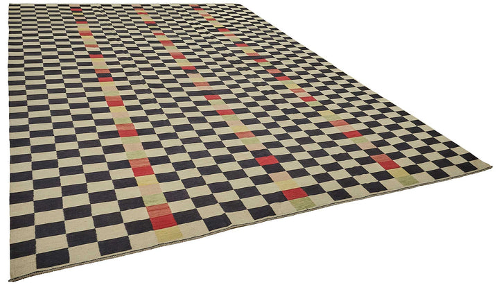 10x14 Contemporary Wool Kilim Rug - 51717