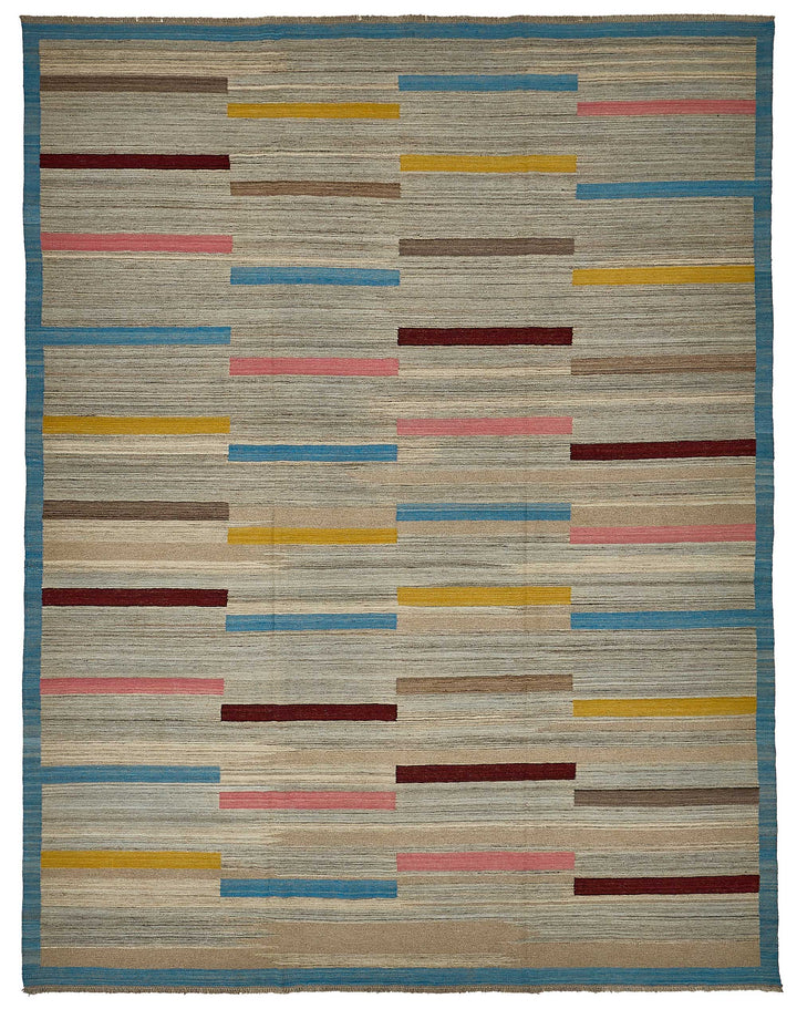 10x13 Contemporary Wool Kilim Rug - 51719