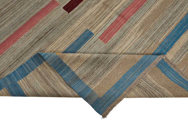 10x13 Contemporary Wool Kilim Rug - 51719