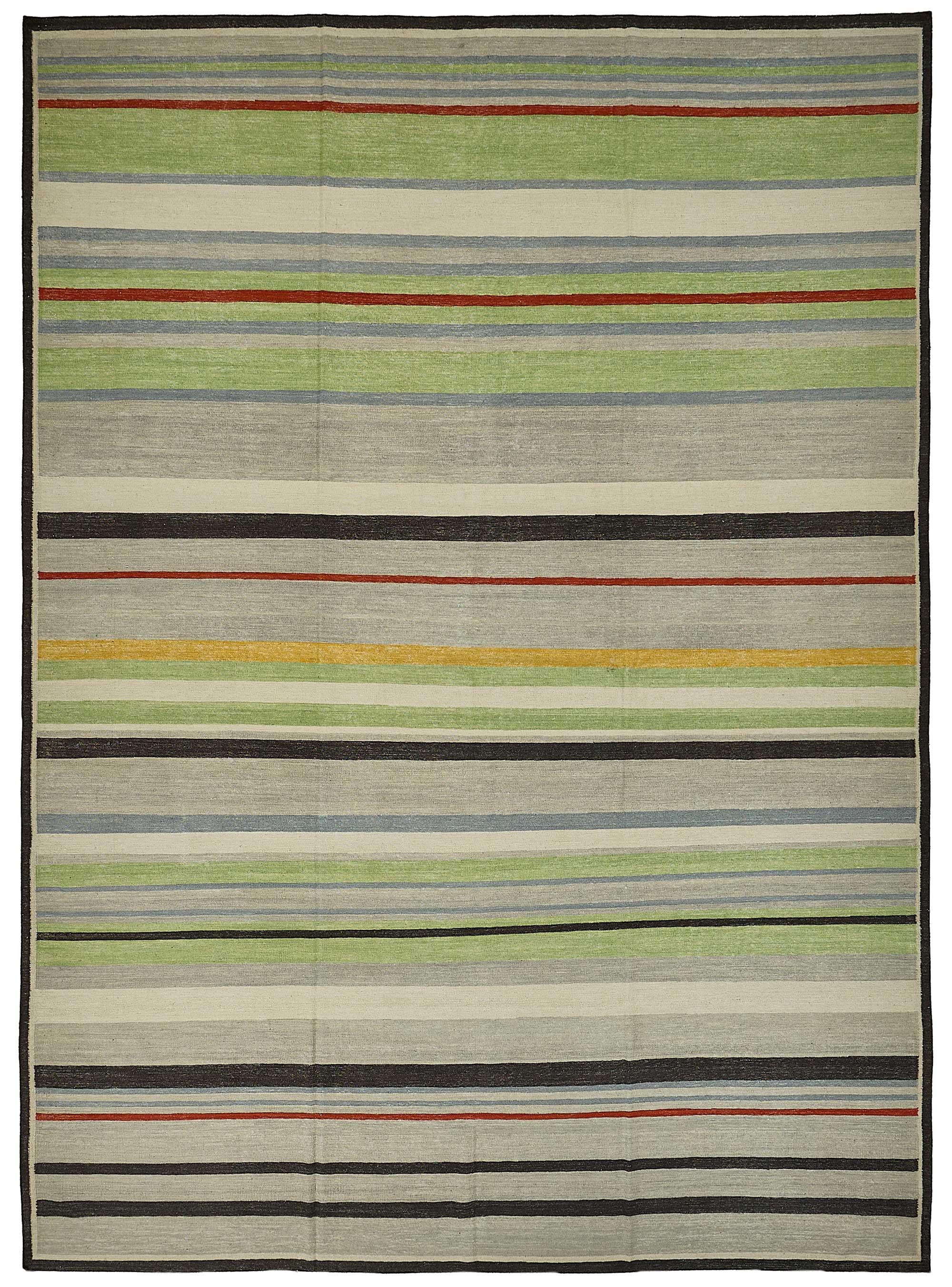 10x14 Contemporary Wool Kilim Rug - 51720