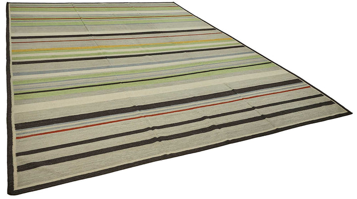 10x14 Contemporary Wool Kilim Rug - 51720