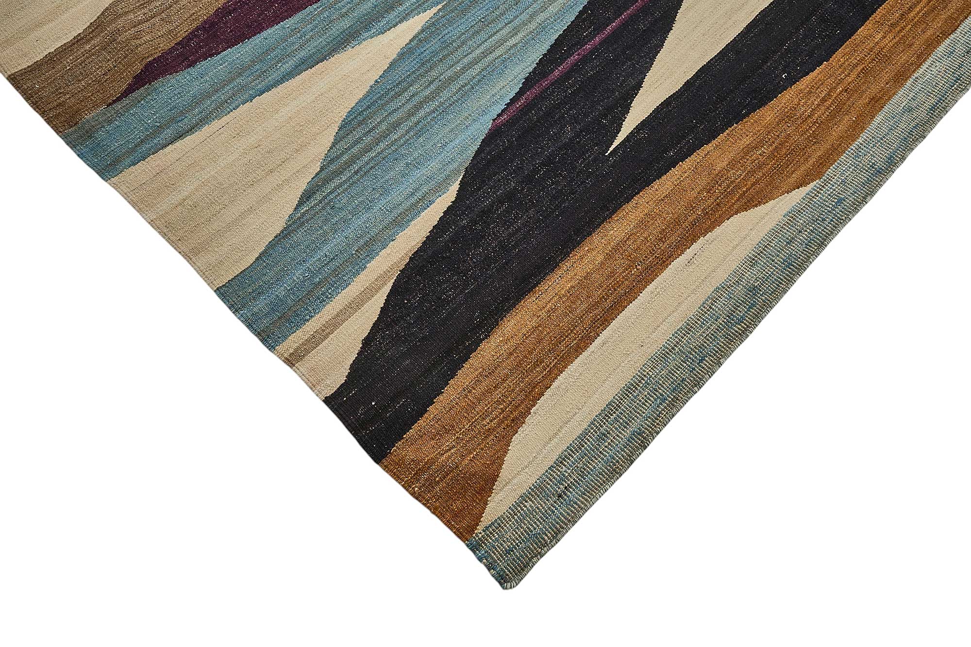 10x14 Contemporary Wool Kilim Rug - 51722