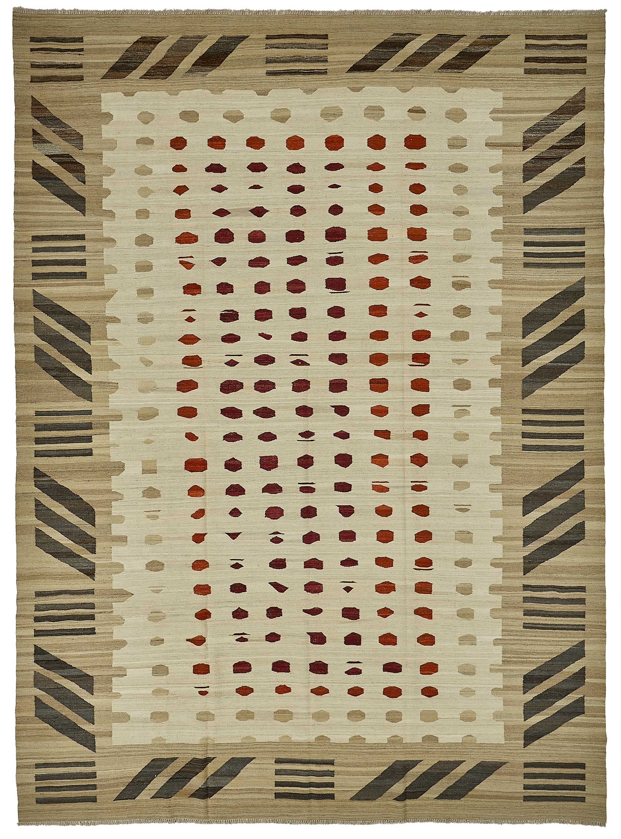 10x14 Contemporary Wool Kilim Rug - 51723