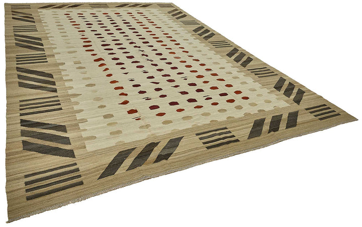 10x14 Contemporary Wool Kilim Rug - 51723