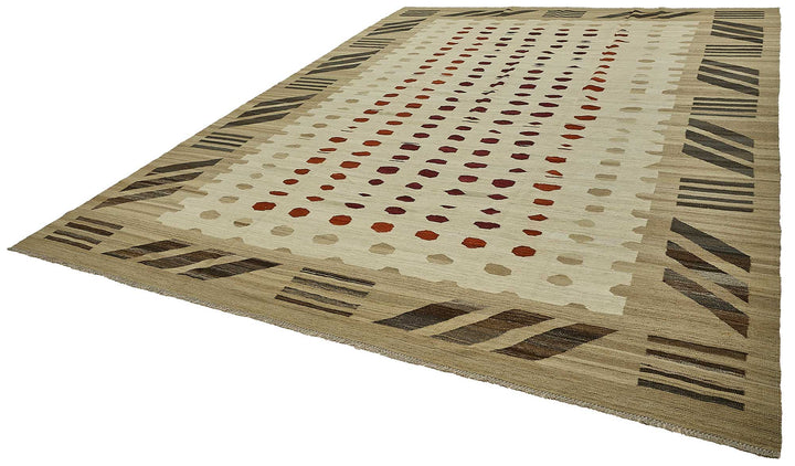 10x14 Contemporary Wool Kilim Rug - 51723