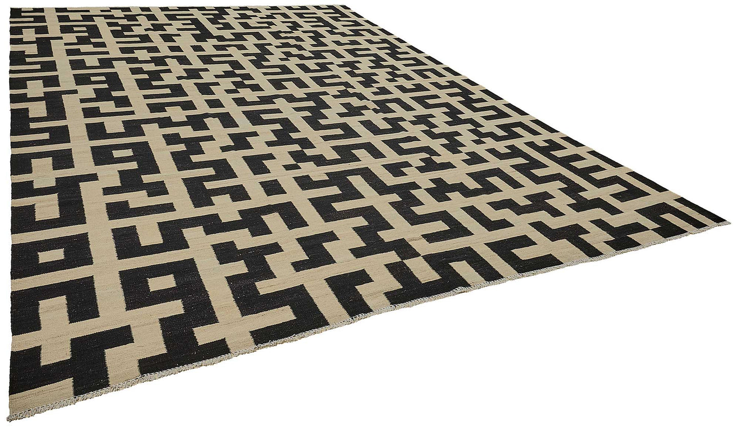 10x14 Contemporary Wool Kilim Rug - 51724