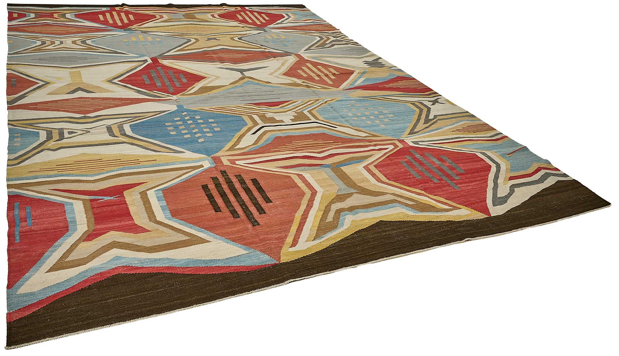 10x14 Contemporary Wool Kilim Rug - 51726