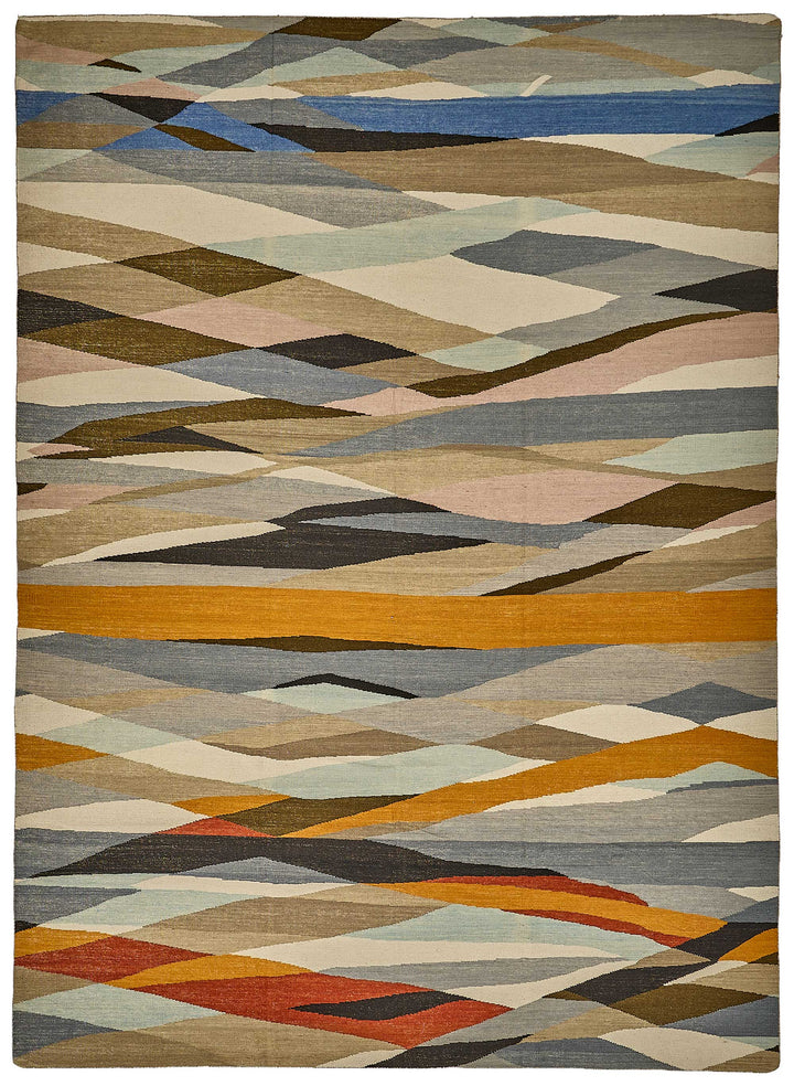 10x14 Contemporary Wool Kilim Rug - 51727