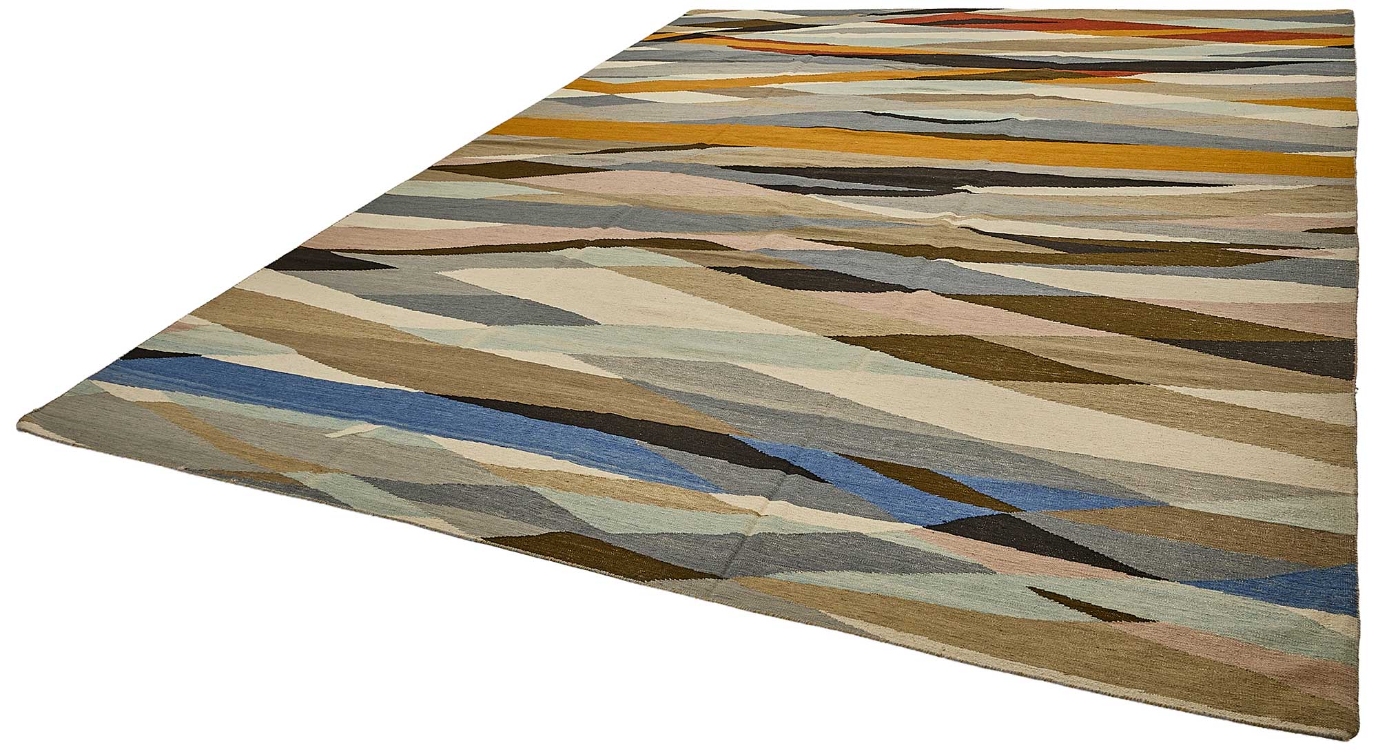 10x14 Contemporary Wool Kilim Rug - 51727
