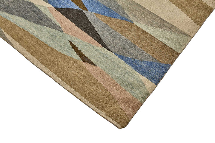 10x14 Contemporary Wool Kilim Rug - 51727