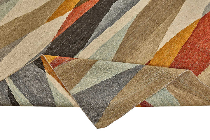 10x14 Contemporary Wool Kilim Rug - 51727