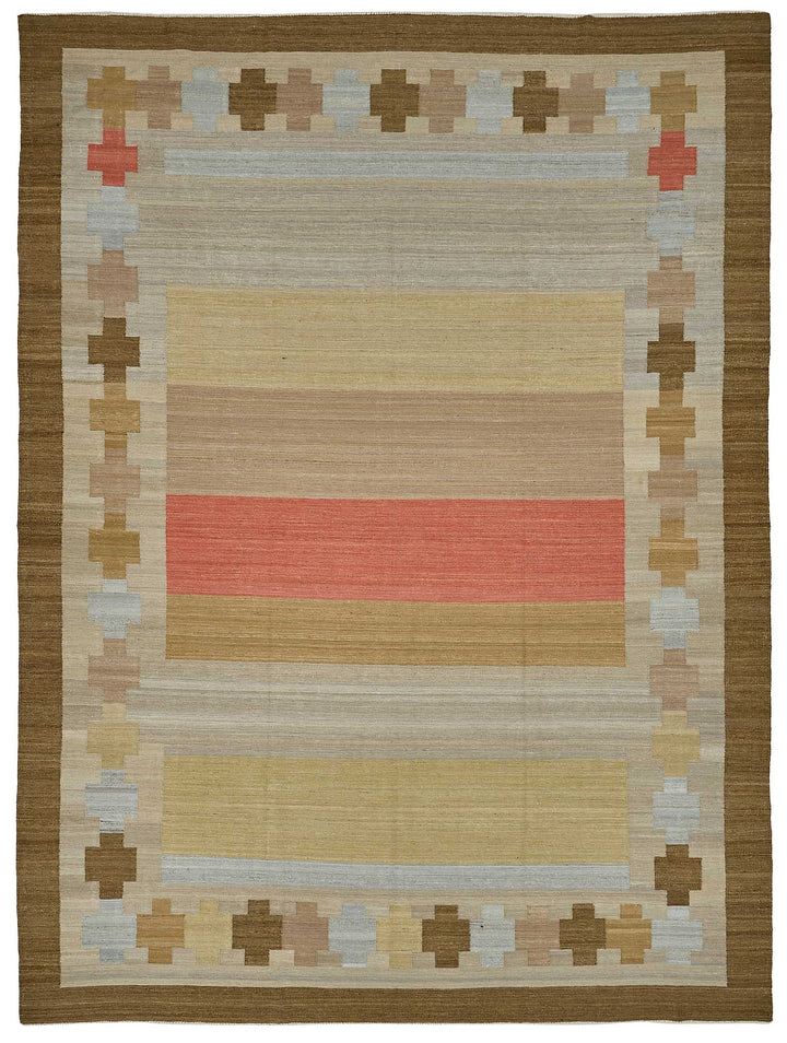 10x13 Contemporary Wool Kilim Rug - 51738