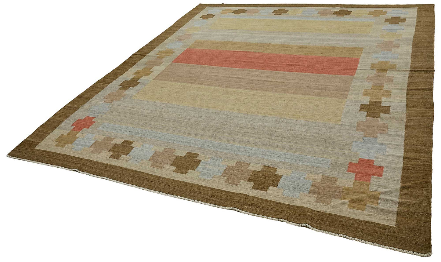 10x13 Contemporary Wool Kilim Rug - 51738