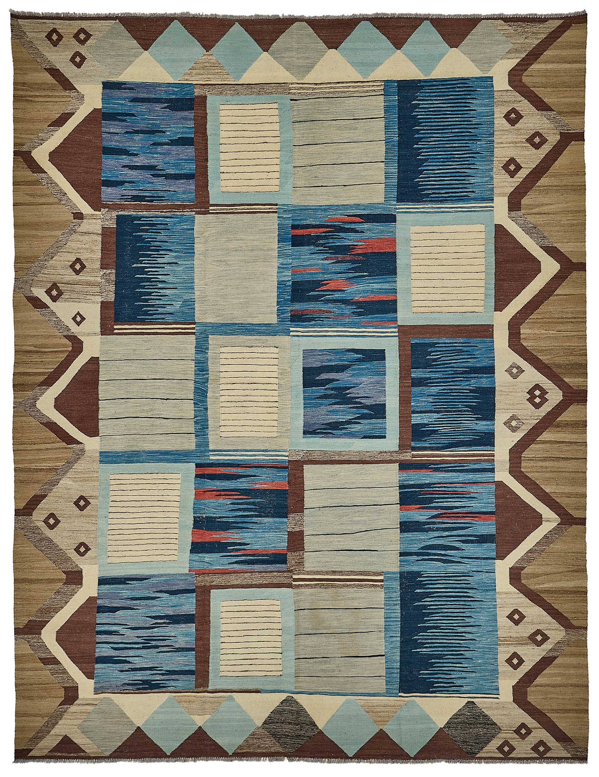 10x13 Contemporary Wool Kilim Rug - 51739