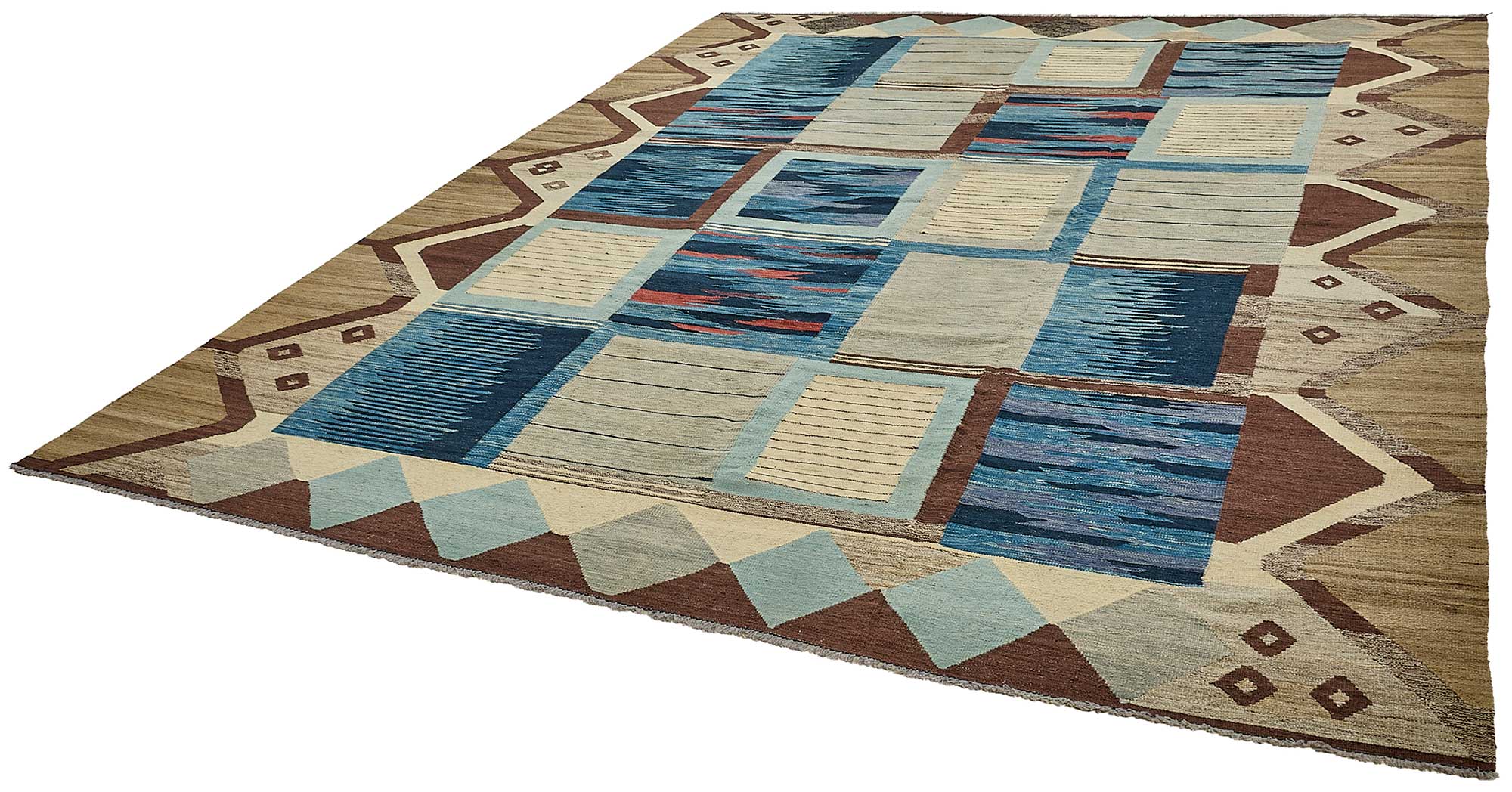 10x13 Contemporary Wool Kilim Rug - 51739