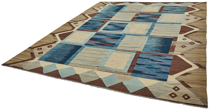 10x13 Contemporary Wool Kilim Rug - 51739