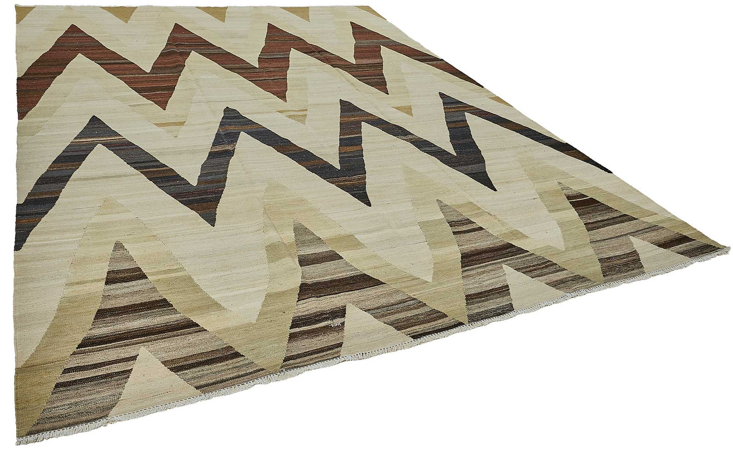 9x12 Contemporary Wool Kilim Rug - 51742