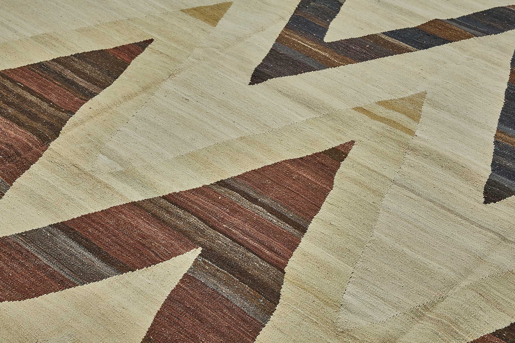 9x12 Contemporary Wool Kilim Rug - 51742