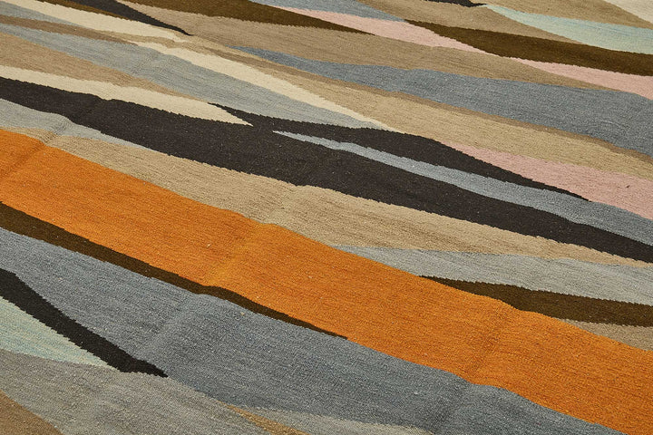 9x12 Contemporary Wool Kilim Rug - 51743