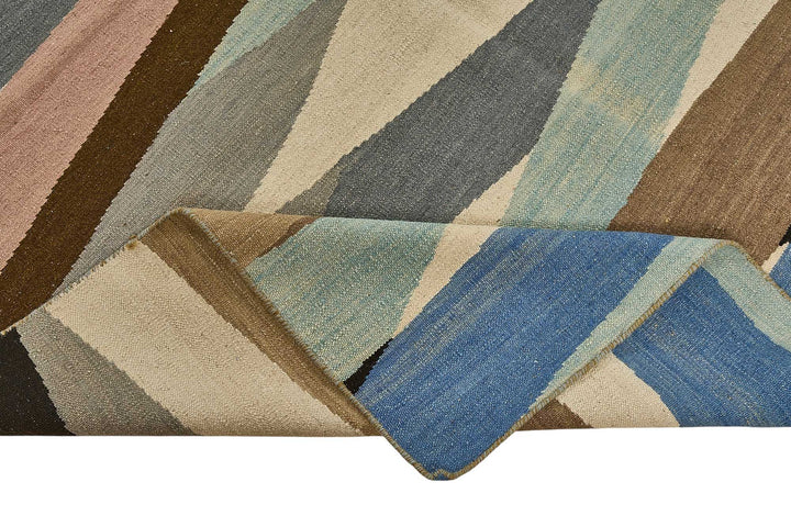 9x12 Contemporary Wool Kilim Rug - 51743