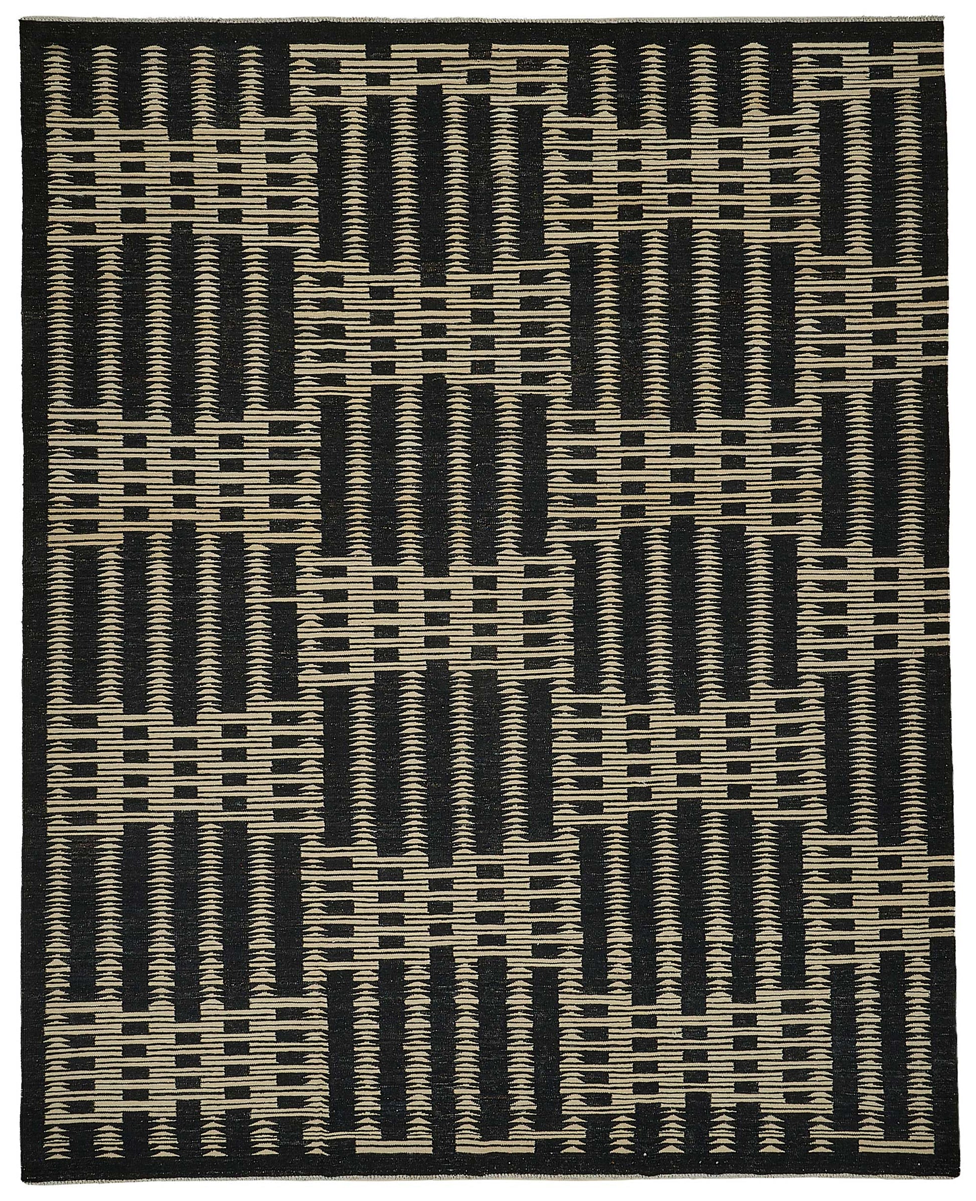 9x12 Contemporary Wool Kilim Rug - 51744