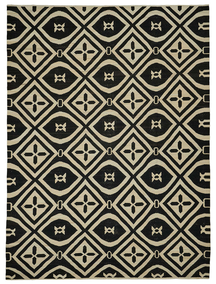 9x12 Contemporary Wool Kilim Rug - 51745
