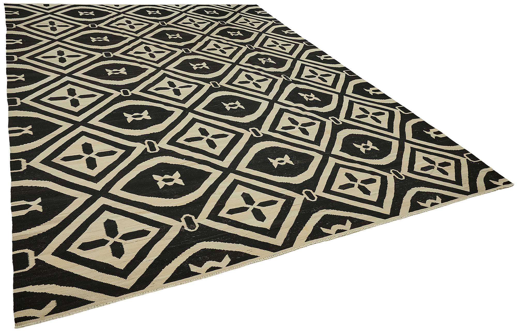 9x12 Contemporary Wool Kilim Rug - 51745