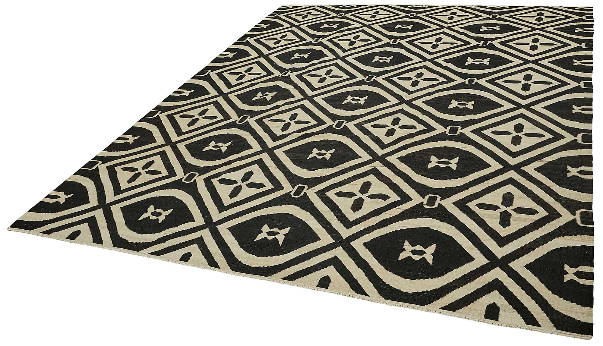 9x12 Contemporary Wool Kilim Rug - 51745