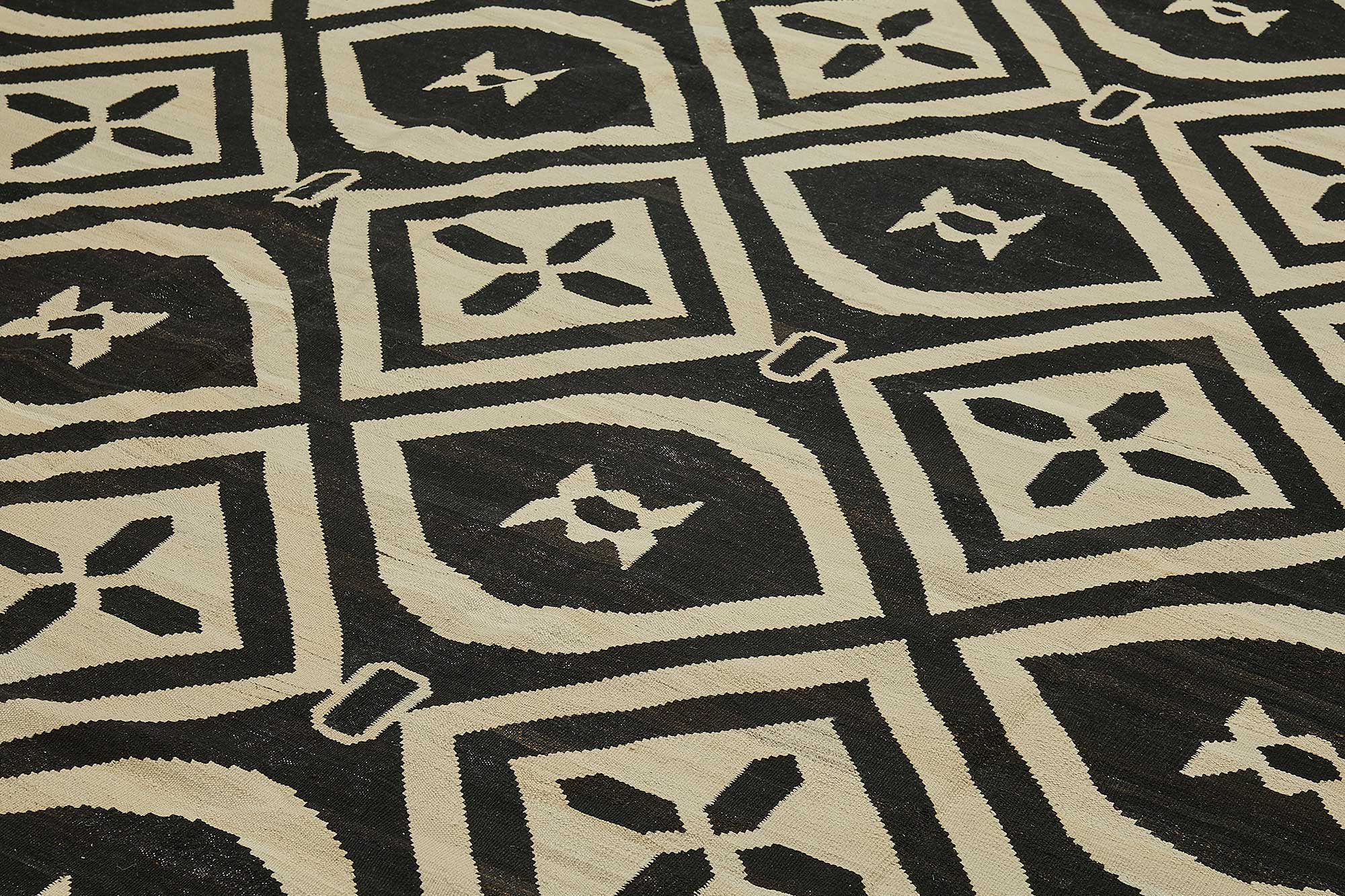 9x12 Contemporary Wool Kilim Rug - 51745