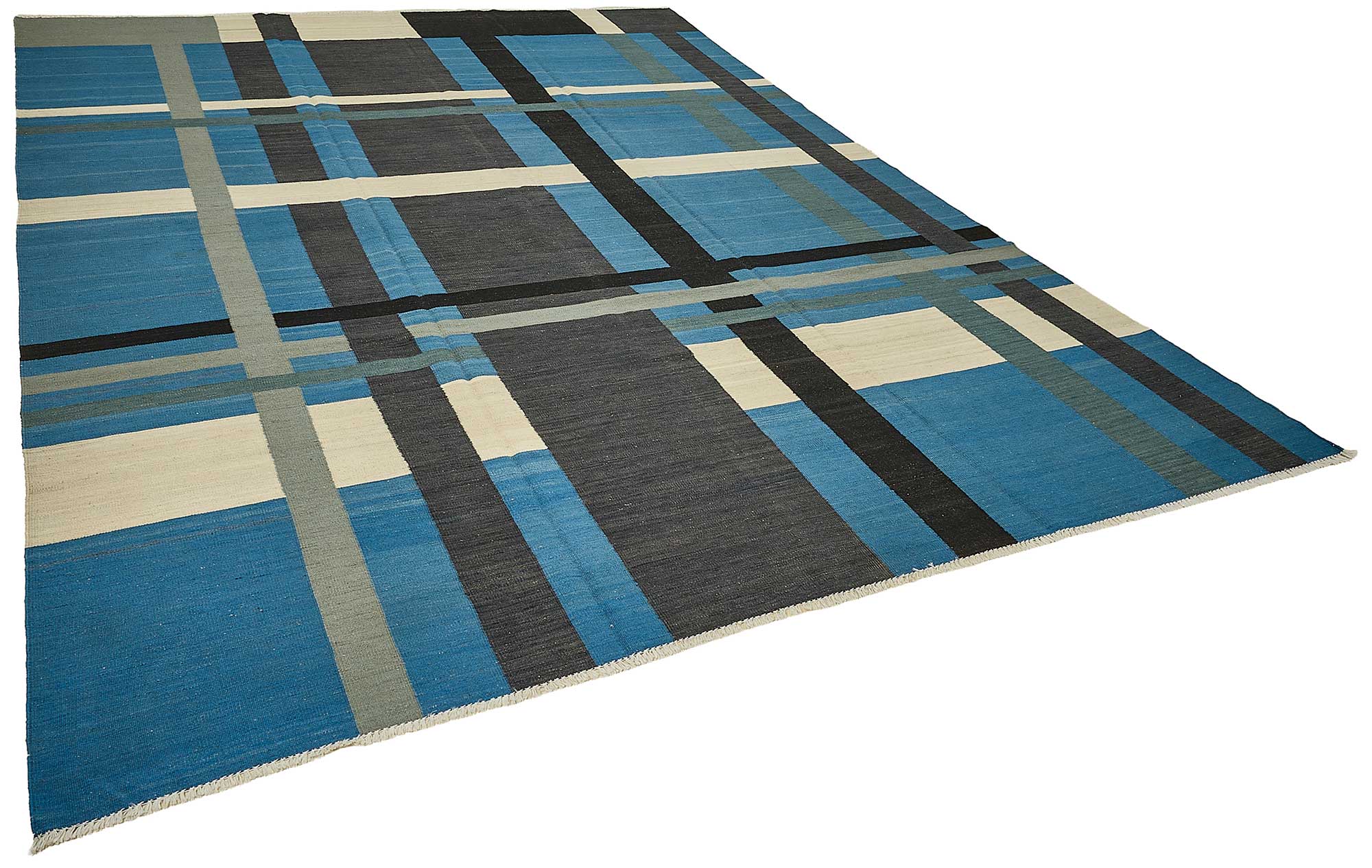 9x12 Contemporary Wool Kilim Rug - 51747