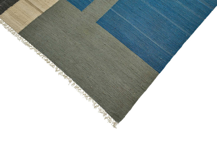 9x12 Contemporary Wool Kilim Rug - 51747