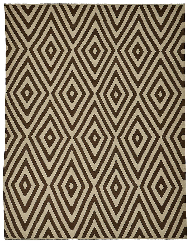 9x12 Contemporary Wool Kilim Rug - 51748