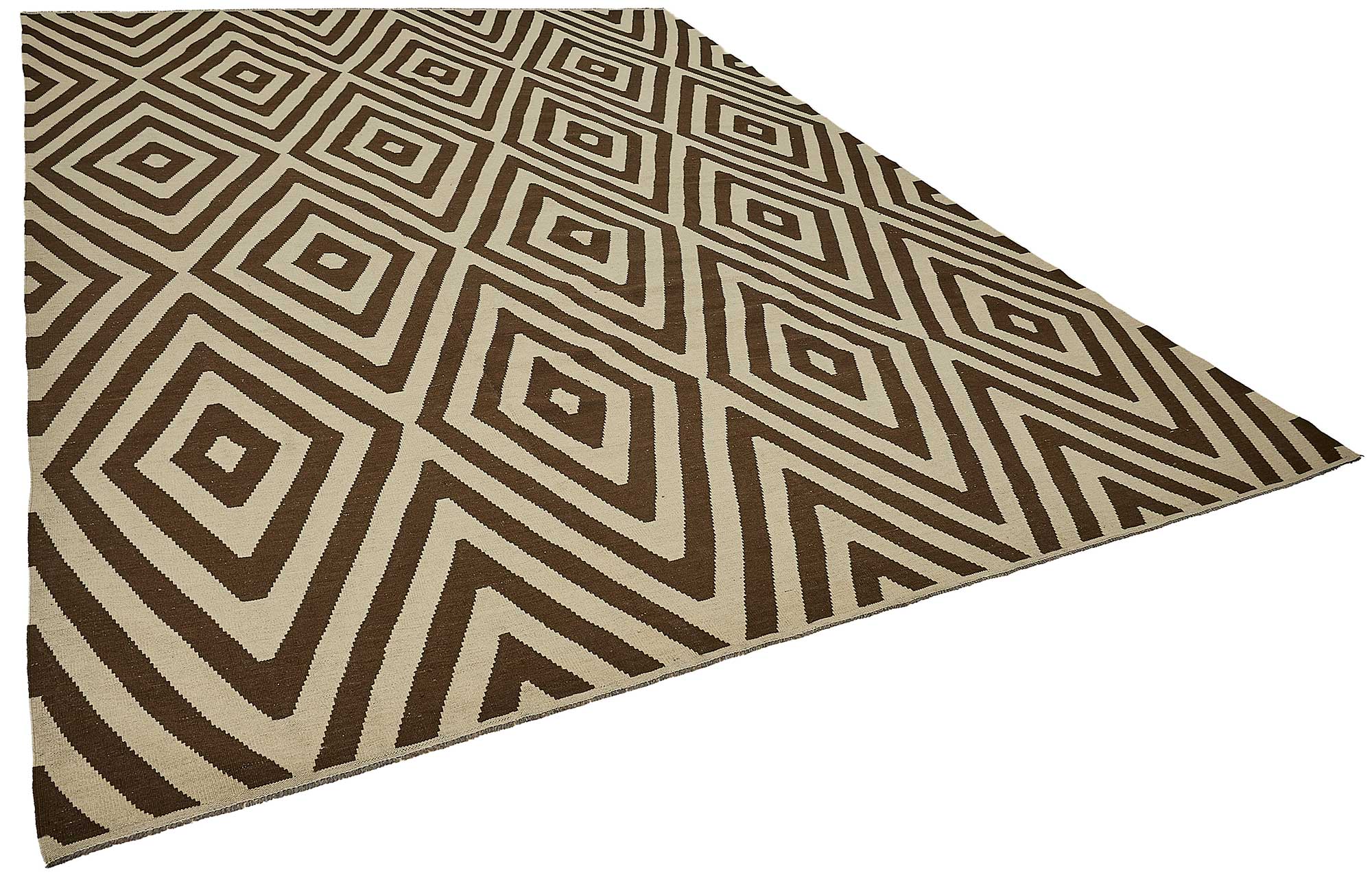 9x12 Contemporary Wool Kilim Rug - 51748